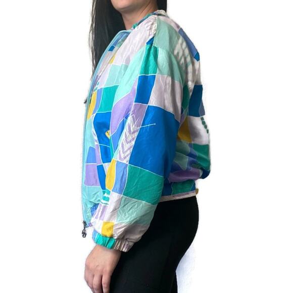 IXSPA by Jamie Sadock Vintage Silk Full Zip Lightweight Jacket Size Medium - Picture 3 of 8